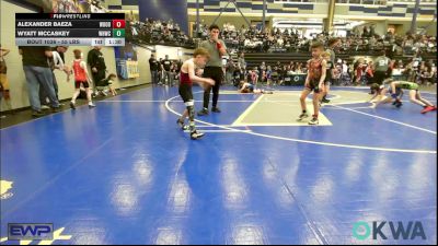 55 lbs Quarterfinal - Alexander Baeza, Woodward Youth Wrestling vs Wyatt McCaskey, Warhorse Wrestling Club