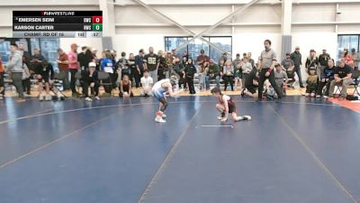53 lbs Champ. Rd Of 16 - Emersen Seim, Douglas Wrestling Club vs Karson Carter, Ravage Wrestling Club
