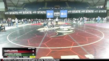 115 lbs Quarterfinal - Abrionna Apodaca, Scrap Yard Garage Wrestling vs Claire Condon, Cruiser Wrestling Club