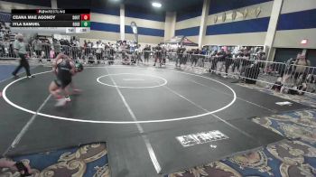 109 lbs Consi Of 16 #1 - Ceana Mae Agonoy, South Kona WC vs Iyla Samuel, Gold Rush Wr Ac
