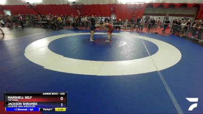 220 lbs Cons. Round 3 - Marshell Self, Top Dawg vs Jackson Shramek, LaCrosse Area Wrestlers