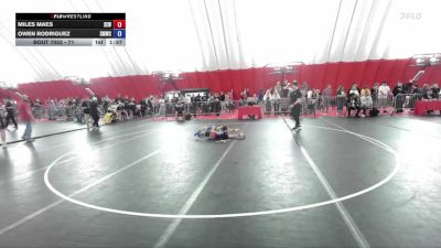 71 lbs Semifinal - Miles Maes, X-Factor Elite Wrestling vs Owen Rodriguez, Smooth Moves Wrestling Club