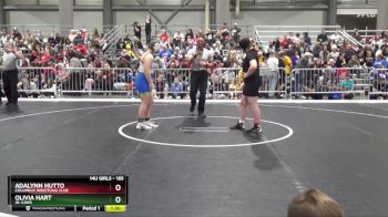 185 lbs Champ. Round 1 - Adalynn Hutto, Columbus Wrestling Club vs Olivia Hart, Jr. Kaws