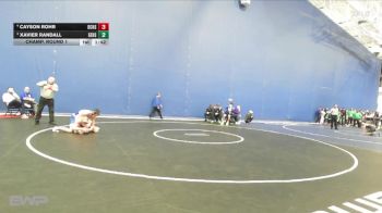 138 lbs Champ. Round 1 - Xavier Randall, Gardner Edgerton vs Cayson Rohr, Dodge City