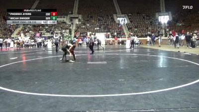 7A 113 lbs Semifinal - Phoenix Ayers, Central vs Micah Swiger, Daphne