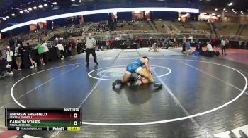 165 lbs Cons. Round 4 - Cannon Voiles, McCallie School vs Andrew Sheffield, Central (Carroll)