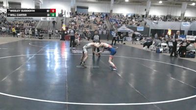 A 106 lbs Quarterfinal - Will Carter, Greenbrier High School vs Wesley Sudderth, Montgomery Central High School