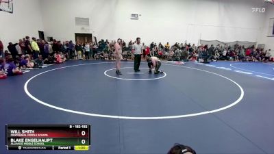 182-192 lbs Round 2 - Will Smith, Centennial Middle School vs Blake Engelhaupt, Alliance Middle School