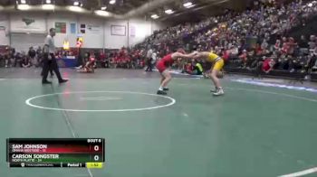 132 lbs Semis & 1st Wrestleback (8 Team) - Sam Johnson, Omaha Westside vs Carson Songster, North Platte