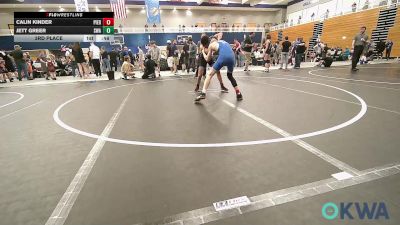 106 lbs 3rd Place - Calin Kinder, Piedmont vs Jett Greer, Shelton Wrestling Academy