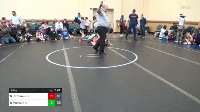 95 lbs Rr Rnd 2 - Nathan Grimm, Phoenix NOS K-4 vs Beau Wells, Buffalo Valley K-4