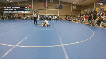 174 lbs Cons. Round 5 - Jon Schoenlein, Embry-Riddle (Ariz.) vs Nicholas Hernandez, Menlo