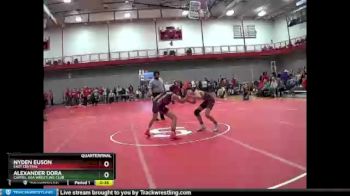 113 lbs Quarterfinal - Alexander Dora, Carmel USA Wrestling Club vs Nyden Euson, East Central