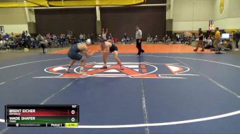 157 lbs Champ. Round 2 - Wade Shafer, Trine vs Brent Eicher, Defiance