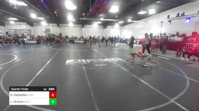 50 lbs Quarterfinal - George Gabaldon, Juggernaut WC vs Levi Ortzow, West Las Vegas Junior Wrestling