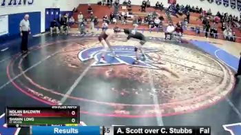 120 lbs 4th Place Match - Nolan Baldwin, Milwaukie vs Shawn Long, St. Helens