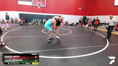 205 lbs Round 5 (6 Team) - Lazaro Rodriguez, Reece`s Warriors vs Carson Martin, Kansas Gold