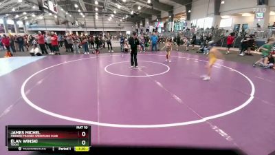 52 lbs Quarterfinal - James Michel, Firebird Trained Wrestling Club vs Elan Winski, Texas