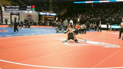 126 Class 1 lbs Cons. Semi - Rhett Pollard, Macon vs Kalan Fallert, Valle Catholic