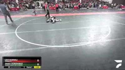 85 lbs Semifinal - Levi Kuenzli, Marinette vs Owen Dorshorst, Askren Wrestling Academy