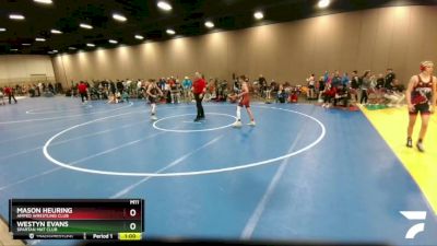 110 lbs Cons. Round 3 - Westyn Evans, Spartan Mat Club vs Mason Heuring, Amped Wrestling Club