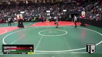 55 lbs Quarterfinal - Brailyn Meeks, Unattached vs Legend Haynes, OCGA