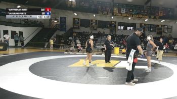 124 lbs 1st Place Match - Savannah Witt, Eastern vs Jayleah Pletz, Lock Haven University
