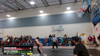 170/15u170 Round 2 - Destiny Vazquez, Next Level Wrestling Club vs Hannah Crowe, Northeast Georgia Mat Monstars