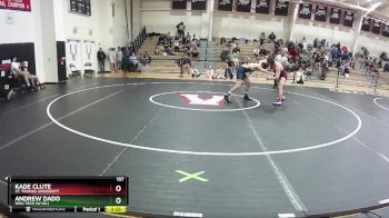 157 lbs Cons. Round 2 - Kade Clute, St. Thomas University vs Andrew Dado, WVU Tech (W.Va.)