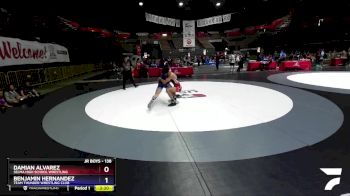 138 lbs 3rd Place Match - Damian Alvarez, Selma High School Wrestling vs Benjamin Hernandez, Team Thunder Wrestling Club