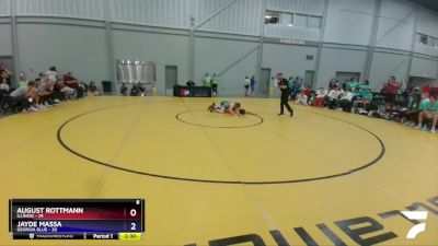 180 lbs Round 1 (8 Team) - August Rottmann, Illinois vs Jayde Massa, Georgia Blue