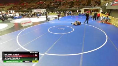 187 lbs Quarterfinal - Michael Roque, Team Selma Wrestling Club vs Steven Gomez Iii, Granite Wrestling Club