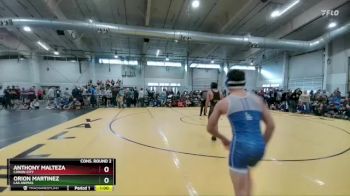 113 lbs Cons. Round 2 - Orion Martinez, Las Animas vs Anthony Malteza, Canon City
