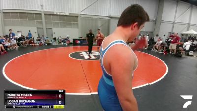 285 lbs Round 1 (8 Team) - Avaugn Dorvil, Minnesota Red vs Logan Buchanan, Kansas Blue