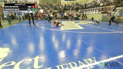 66 lbs Quarterfinal - Brylynn Revier, Morrison Takedown Club vs Genevieve Drain, Mustang Bronco Wrestling Club