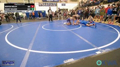 119 lbs Quarterfinal - Benton Welch, Woodland Wrestling Club vs Randy Walker, Buck Pride Wrestling