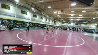 138 lbs Cons. Round 5 - Aiden Schrempp, Canton C-HAWKS vs Tate Steffensen, Sioux Valley