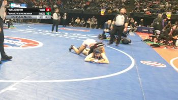 130 Class 2 lbs 5th Place Match - Kylie Dunn, Fort Osage vs Kaitlyn Sparkman, Francis Howell Central