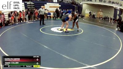 235 lbs. Cons. Round 4 - Katelyn Kiefer, Northwest (Cedar Hill) vs Yanni Collier, Battle