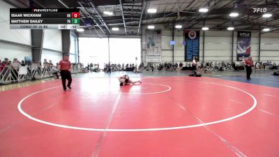 132 lbs Consi Of 32 #2 - Isaak Wickham, OH vs Matthew Dailey, PA