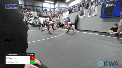 67 lbs Quarterfinal - Caeden Davis, Shelton Wrestling Academy vs Jack Kilgore, Eufaula Ironheads Wrestling Club