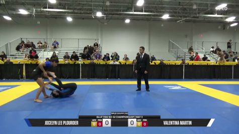 Valentina Martin vs Jocelyn Lee Plourde 2026 Pan IBJJF Jiu-Jitsu No-Gi Championship