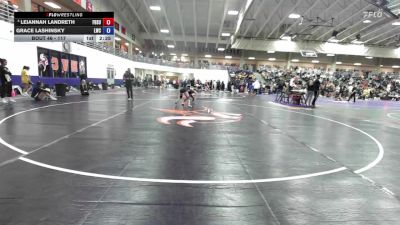 117 lbs Champ. Round 1 - Grace Lashinsky, Lindsey Wilson vs Leiannah Landreth, Fort Hays State