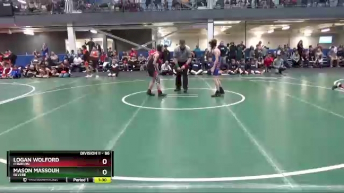 86 lbs Round 1 Logan Wolford Chardon vs Mason Massouh Revere