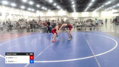 123 lbs Quarterfinal - Steven Collier, Madera WC vs Eddie Rieffel, Espana WC