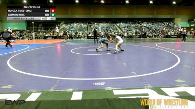 81 lbs Consi Of 8 #2 - Ho`ola`i Eastling, Nakamura Wrestling vs Lauren Riga, Estacada Youth Wrestling