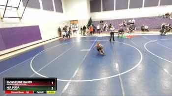 42-47 lbs 1st Place Match - Jacqueline Bauer, Bruin Wrestling Club vs Mia Puga, Top Of Utah