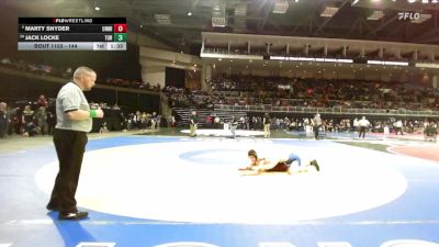 144 lbs Champ. Round 1 - Jack Locke, Turlock vs Marty Snyder, Union Mine