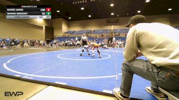 50-55 lbs Consolation - Baker James, Cowboy Wrestling Club vs Mason Gregory, Unattached