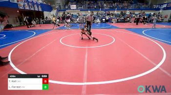 43 lbs Semifinal - Treyden Hall, Claremore Wrestling Club vs Lachlan Forrest, Vinita Kids Wrestling